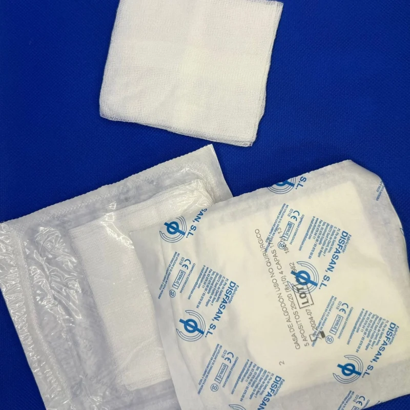 Sobres de gasa uso de curas